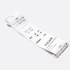 Heißer Verkaufneues Produkt Kundenspezifisches Kleidungsstück Zubehör Bildschirmkleidung Satin gewebte Etiketten für Kleidung Hutschuhe