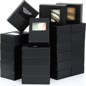 Customized Fensterpapierbox mit PVC -Material